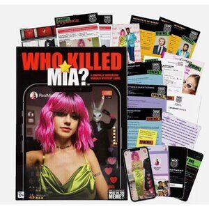 Who Killed Mia A Digitally Immersive Murder Mystery Adult Crime Board Game clue